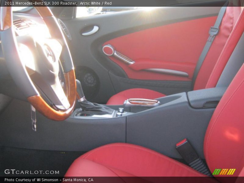  2011 SLK 300 Roadster Red Interior