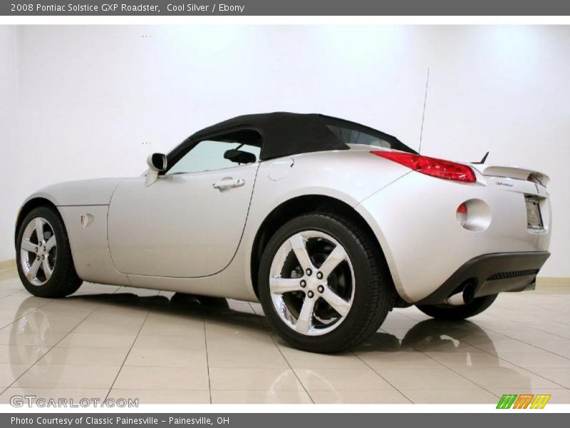 Cool Silver / Ebony 2008 Pontiac Solstice GXP Roadster