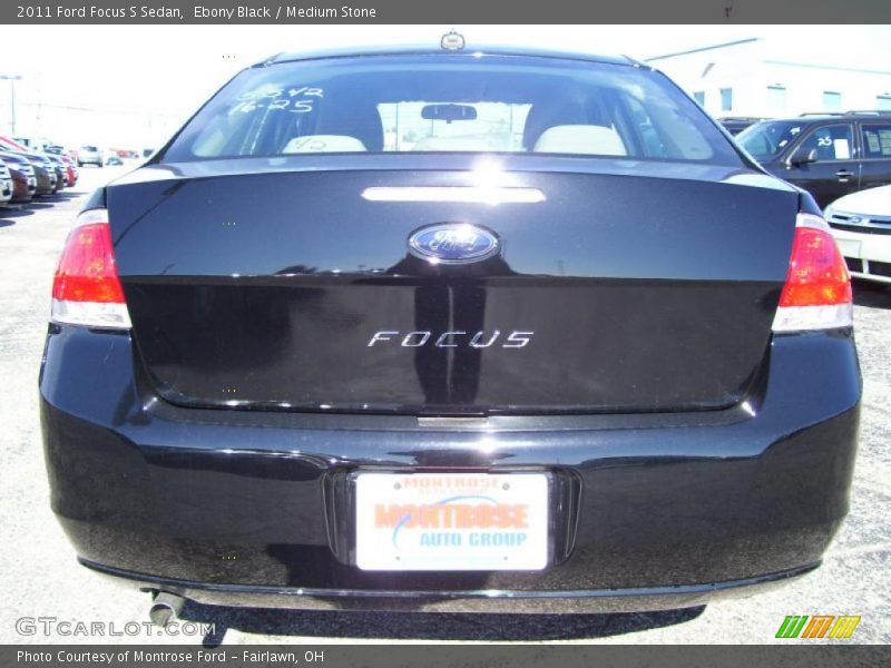 Ebony Black / Medium Stone 2011 Ford Focus S Sedan