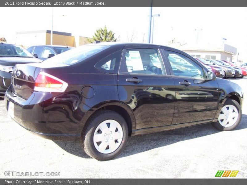 Ebony Black / Medium Stone 2011 Ford Focus S Sedan
