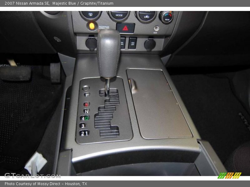  2007 Armada SE 5 Speed Automatic Shifter