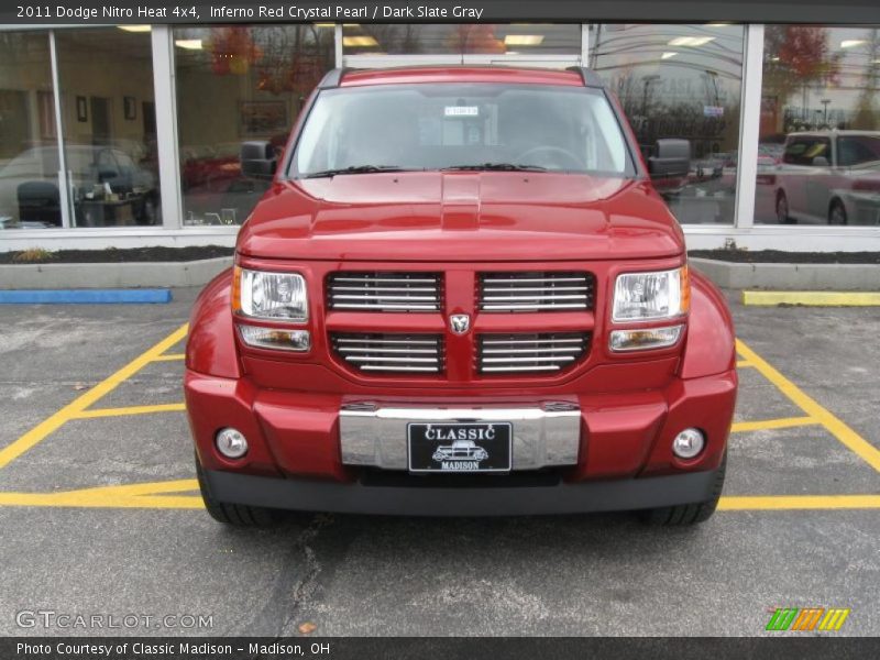 Inferno Red Crystal Pearl / Dark Slate Gray 2011 Dodge Nitro Heat 4x4