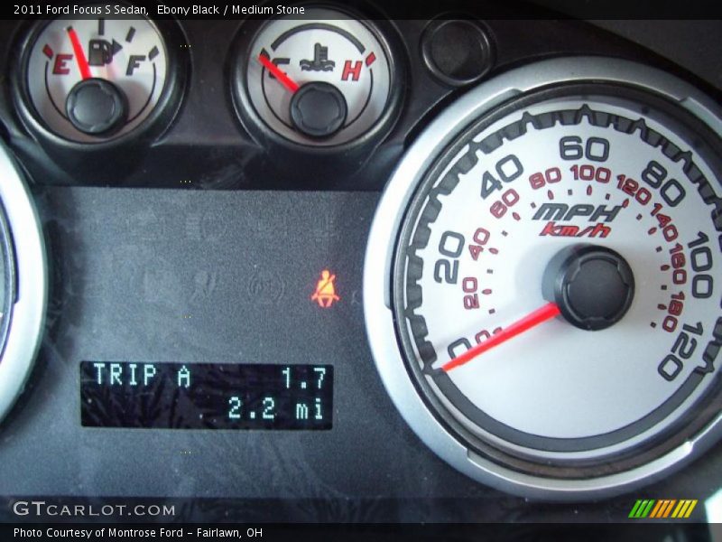 Ebony Black / Medium Stone 2011 Ford Focus S Sedan