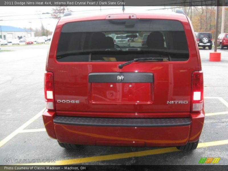 Inferno Red Crystal Pearl / Dark Slate Gray 2011 Dodge Nitro Heat 4x4