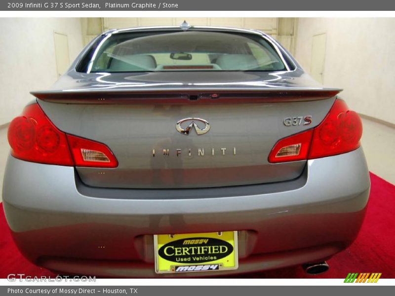 Platinum Graphite / Stone 2009 Infiniti G 37 S Sport Sedan