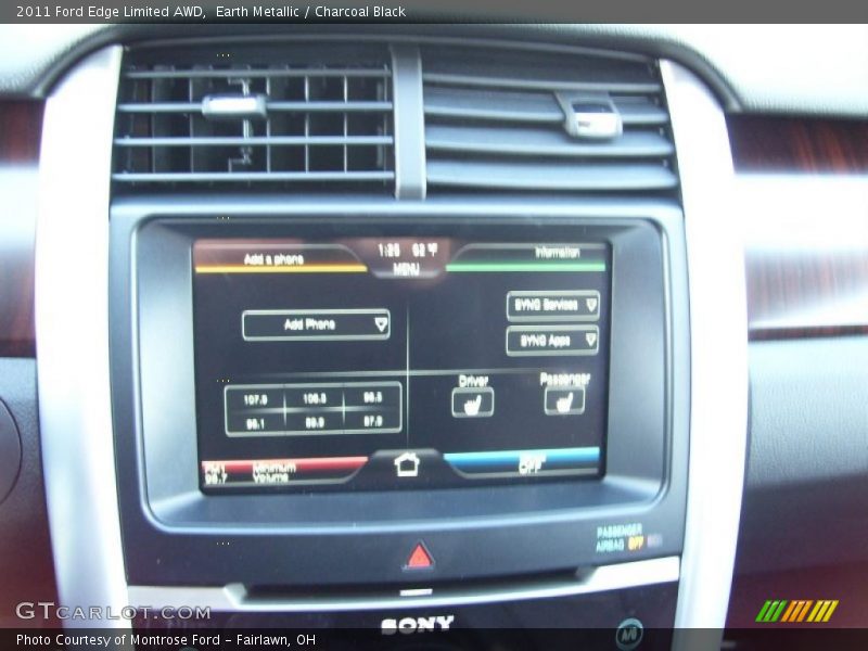 Controls of 2011 Edge Limited AWD
