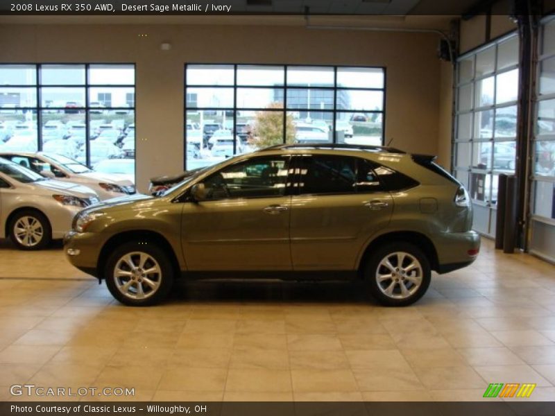 Desert Sage Metallic / Ivory 2008 Lexus RX 350 AWD