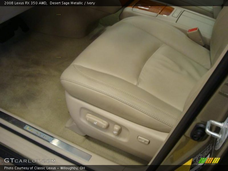 Desert Sage Metallic / Ivory 2008 Lexus RX 350 AWD