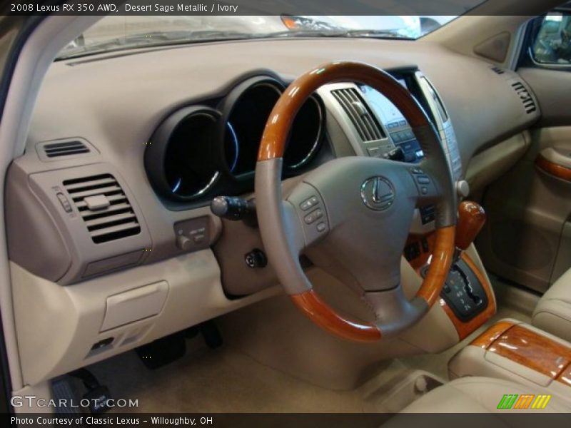 Desert Sage Metallic / Ivory 2008 Lexus RX 350 AWD