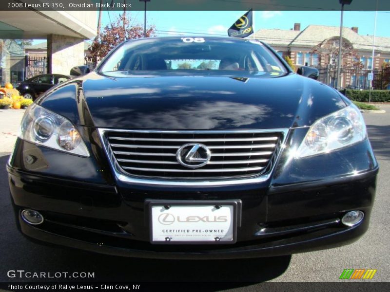 Obsidian Black / Black 2008 Lexus ES 350