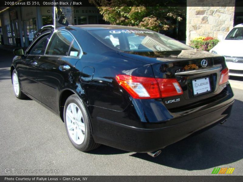 Obsidian Black / Black 2008 Lexus ES 350