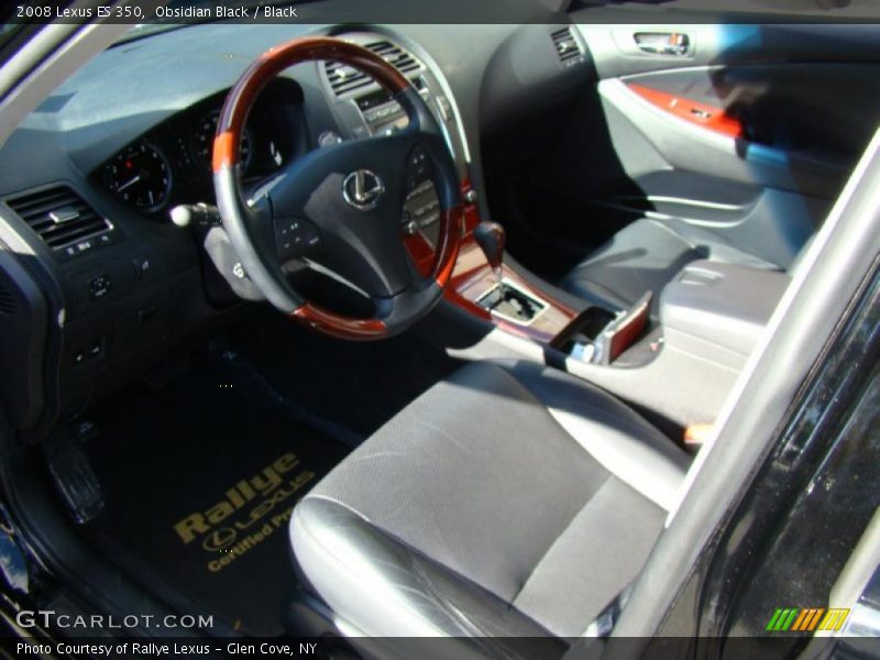 Obsidian Black / Black 2008 Lexus ES 350