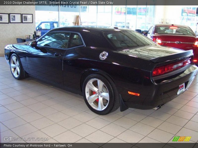 Brilliant Black Crystal Pearl / Dark Slate Gray 2010 Dodge Challenger SRT8