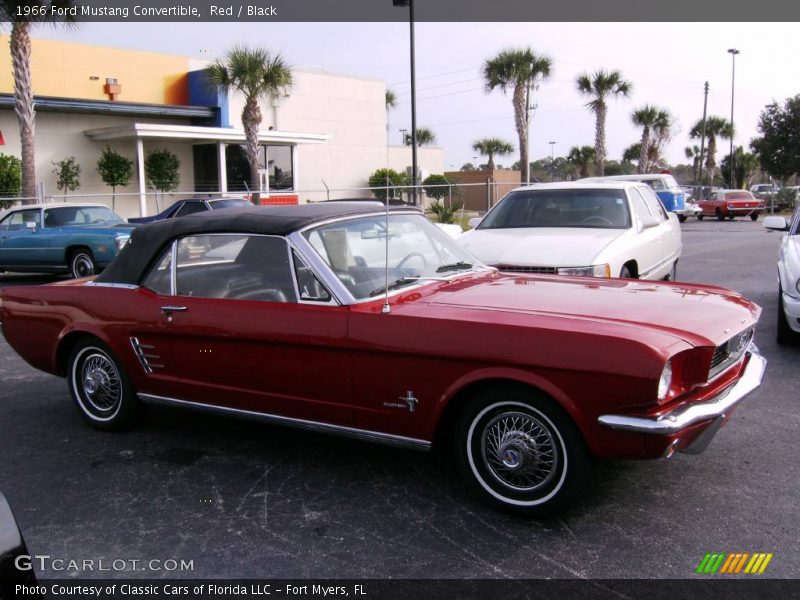 Red / Black 1966 Ford Mustang Convertible