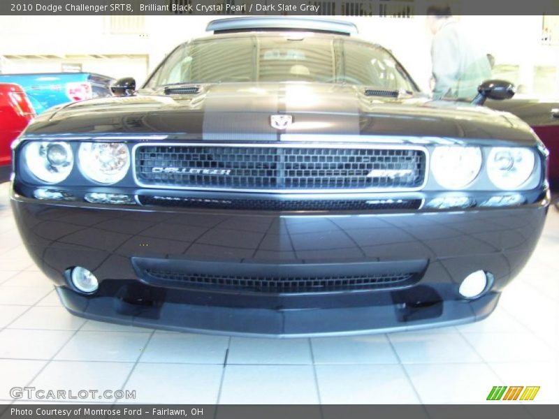 Brilliant Black Crystal Pearl / Dark Slate Gray 2010 Dodge Challenger SRT8