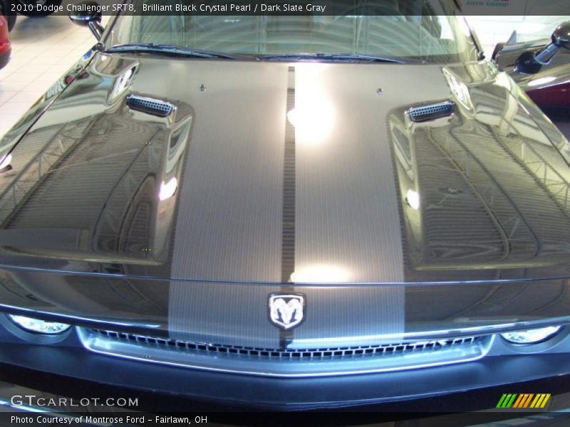 Brilliant Black Crystal Pearl / Dark Slate Gray 2010 Dodge Challenger SRT8