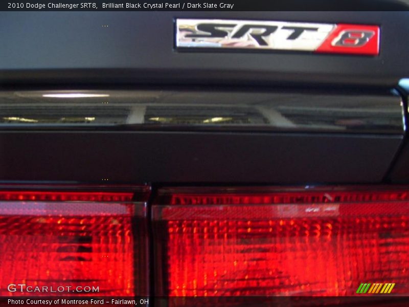 Brilliant Black Crystal Pearl / Dark Slate Gray 2010 Dodge Challenger SRT8