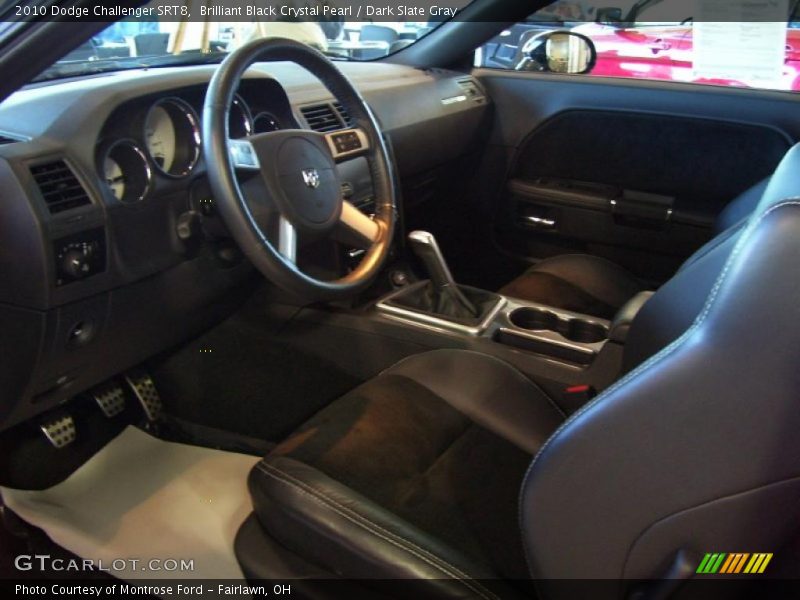 Brilliant Black Crystal Pearl / Dark Slate Gray 2010 Dodge Challenger SRT8