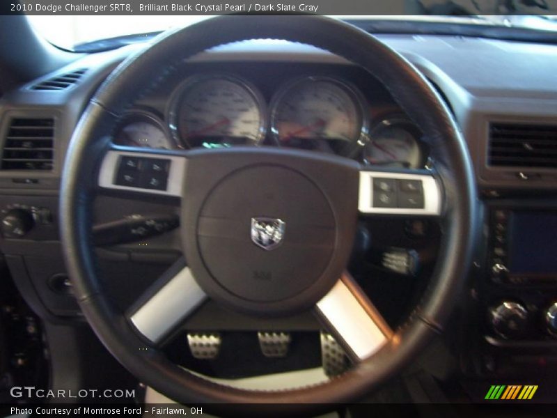 Brilliant Black Crystal Pearl / Dark Slate Gray 2010 Dodge Challenger SRT8