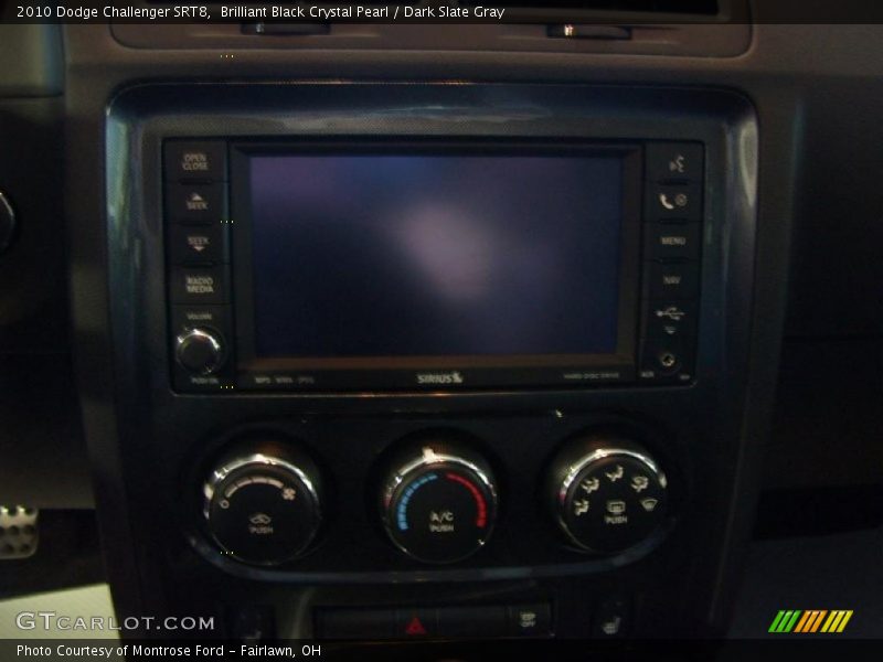 Brilliant Black Crystal Pearl / Dark Slate Gray 2010 Dodge Challenger SRT8