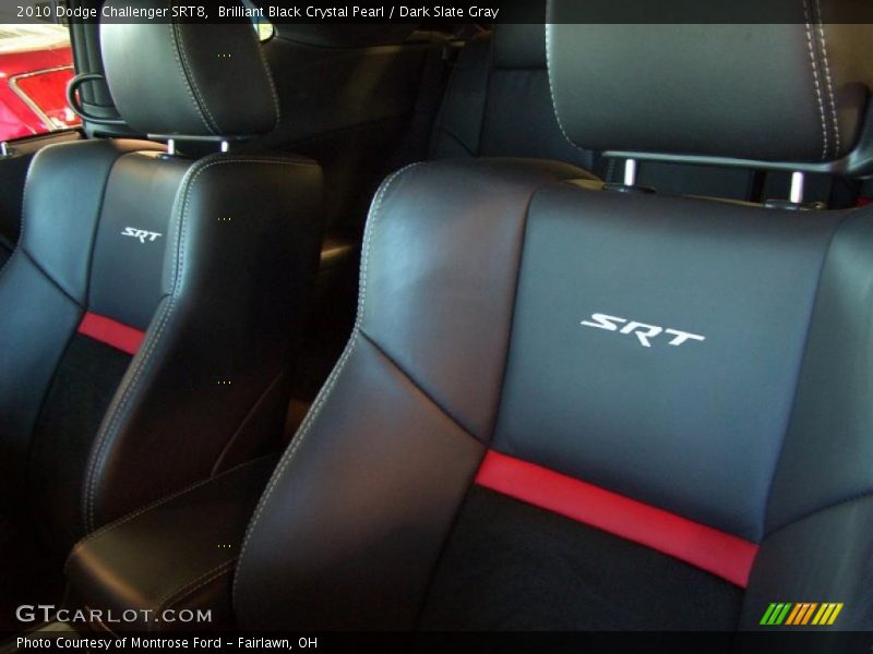 Brilliant Black Crystal Pearl / Dark Slate Gray 2010 Dodge Challenger SRT8