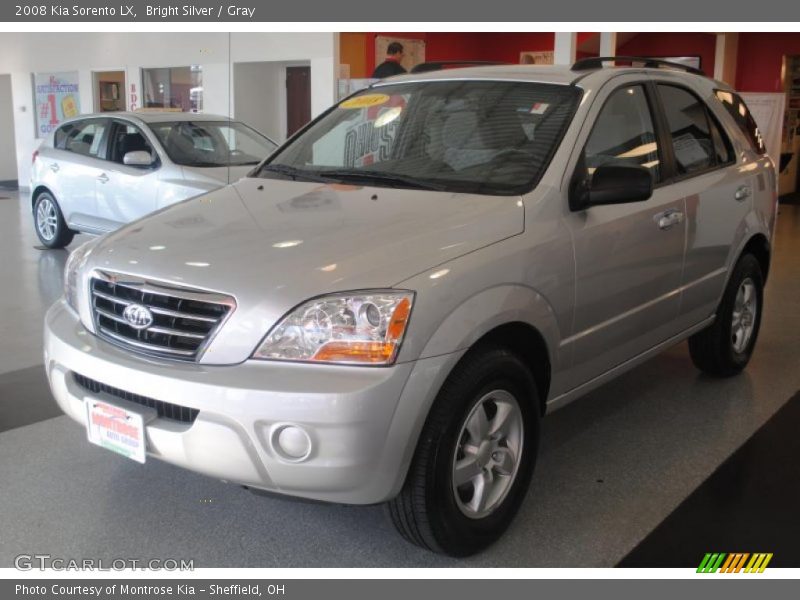 Bright Silver / Gray 2008 Kia Sorento LX