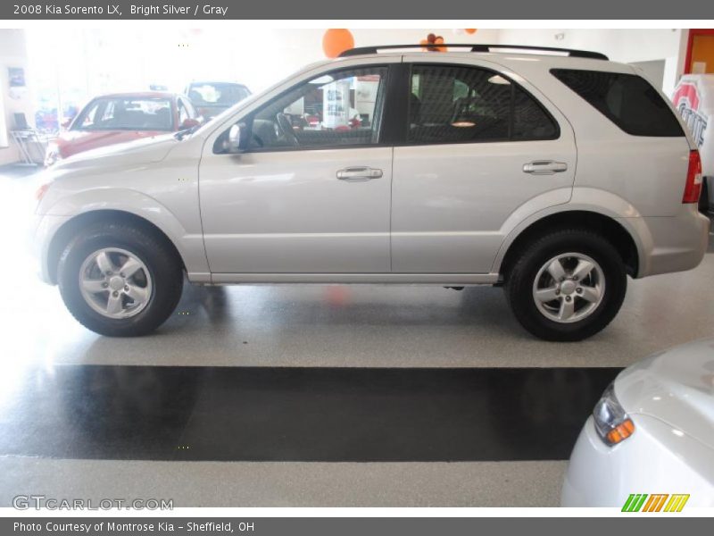 Bright Silver / Gray 2008 Kia Sorento LX