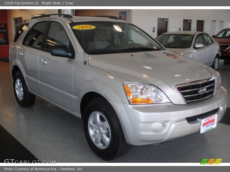 Bright Silver / Gray 2008 Kia Sorento LX