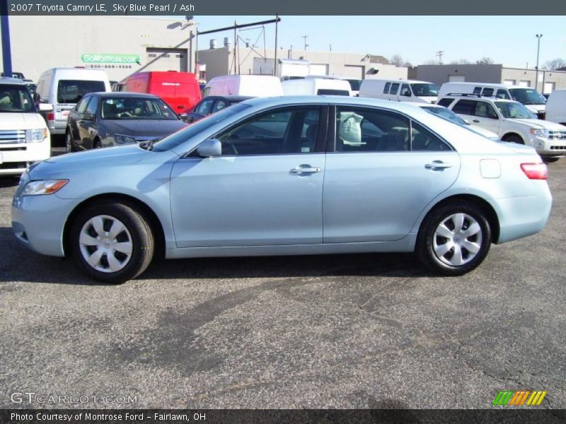 Sky Blue Pearl / Ash 2007 Toyota Camry LE