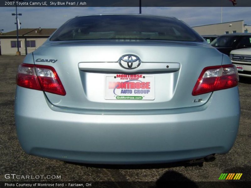 Sky Blue Pearl / Ash 2007 Toyota Camry LE