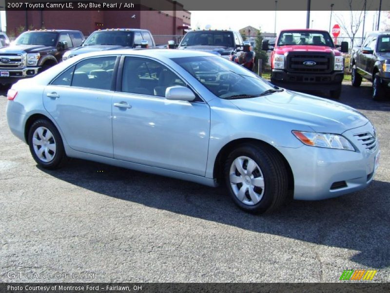 Sky Blue Pearl / Ash 2007 Toyota Camry LE