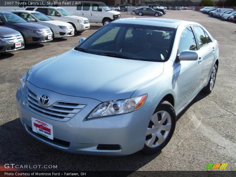 Sky Blue Pearl / Ash 2007 Toyota Camry LE