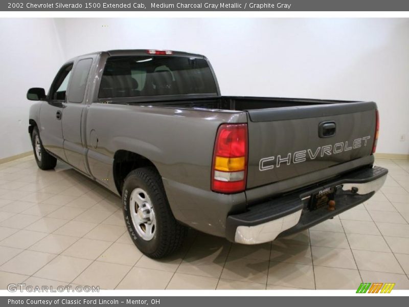 Medium Charcoal Gray Metallic / Graphite Gray 2002 Chevrolet Silverado 1500 Extended Cab