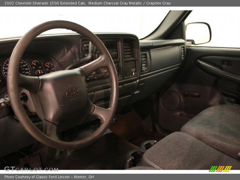 Medium Charcoal Gray Metallic / Graphite Gray 2002 Chevrolet Silverado 1500 Extended Cab