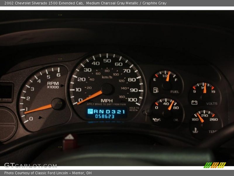  2002 Silverado 1500 Extended Cab Extended Cab Gauges