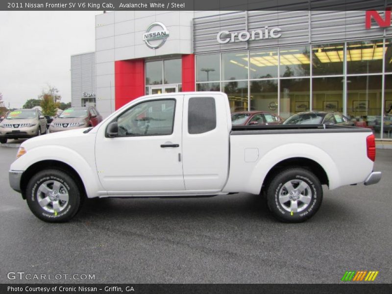 Avalanche White / Steel 2011 Nissan Frontier SV V6 King Cab