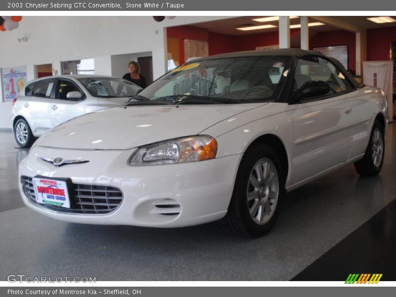Stone White / Taupe 2003 Chrysler Sebring GTC Convertible