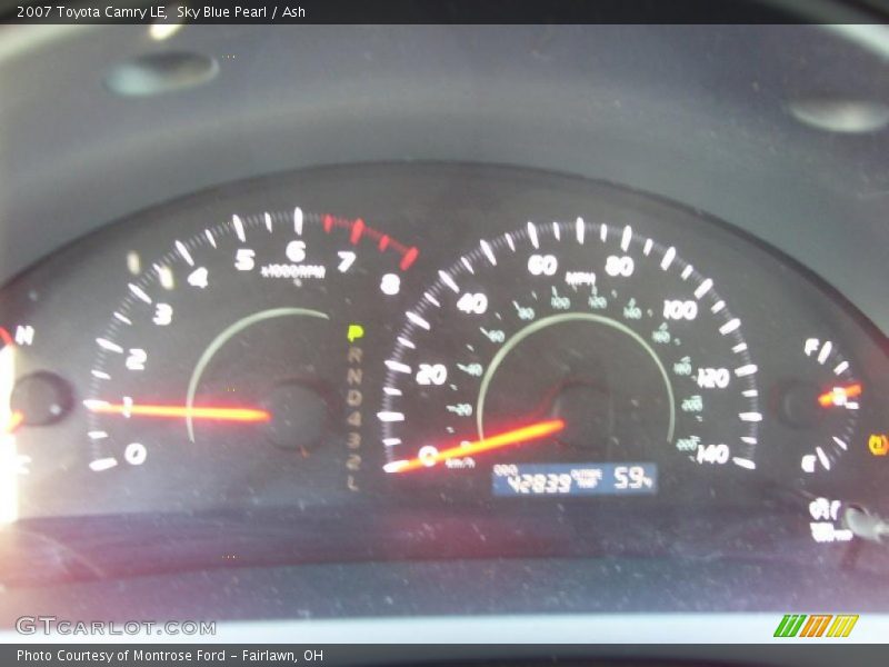 Sky Blue Pearl / Ash 2007 Toyota Camry LE