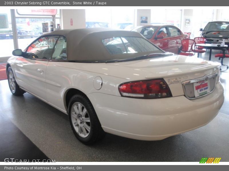 Stone White / Taupe 2003 Chrysler Sebring GTC Convertible