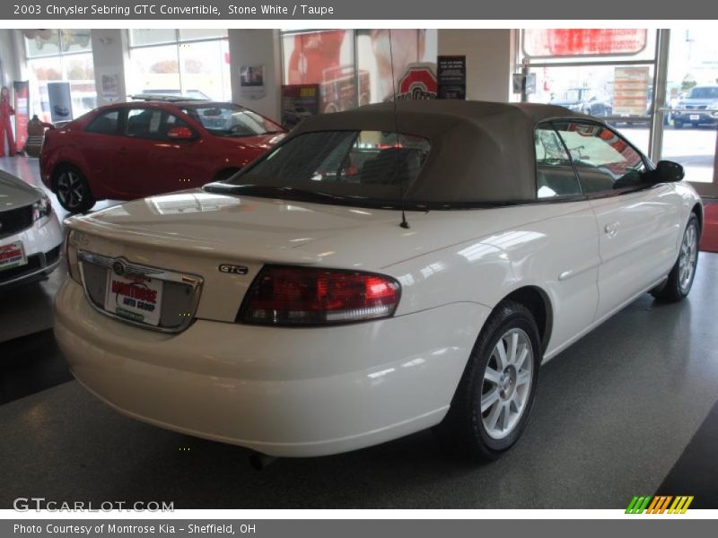 Stone White / Taupe 2003 Chrysler Sebring GTC Convertible