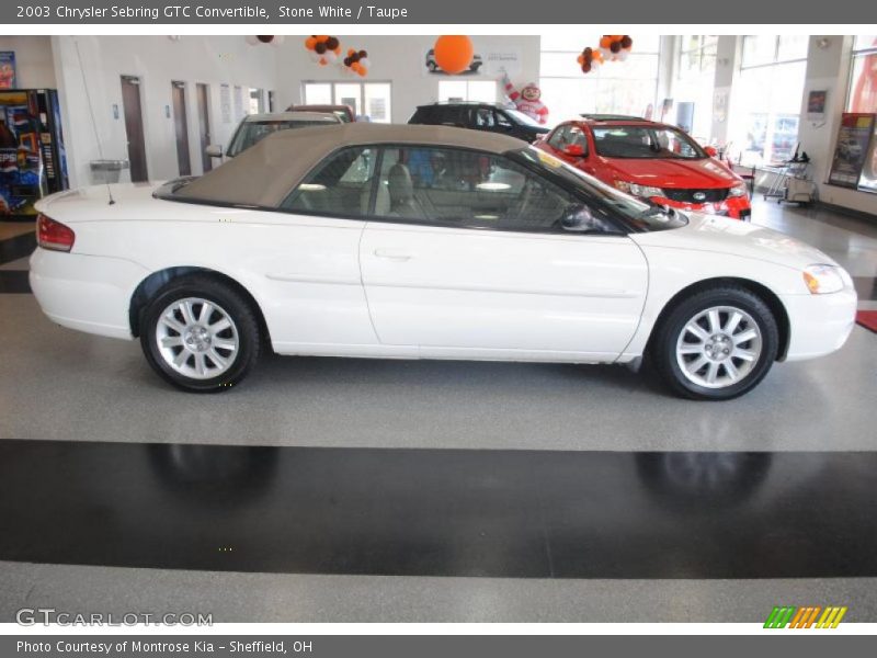 Stone White / Taupe 2003 Chrysler Sebring GTC Convertible