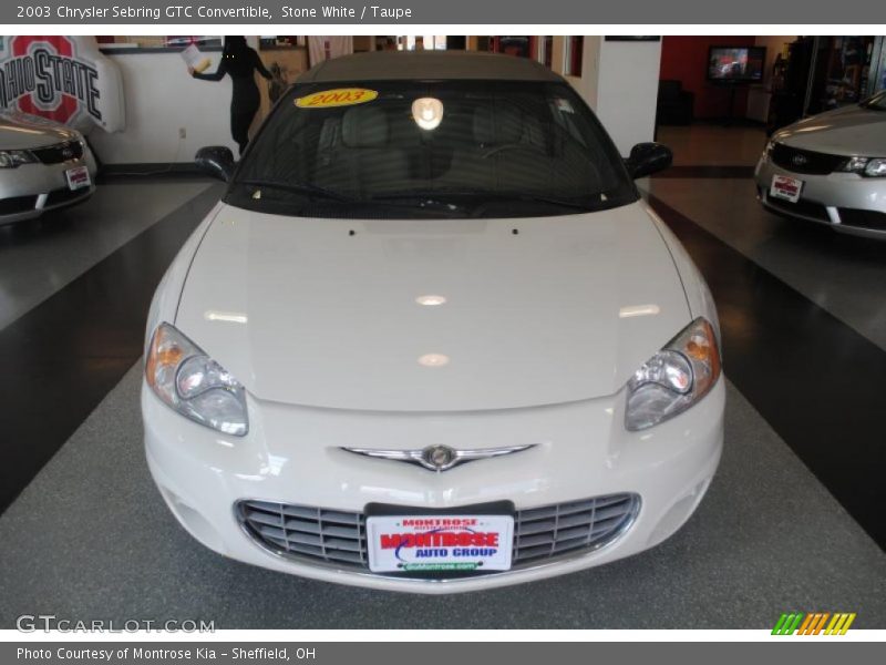 Stone White / Taupe 2003 Chrysler Sebring GTC Convertible