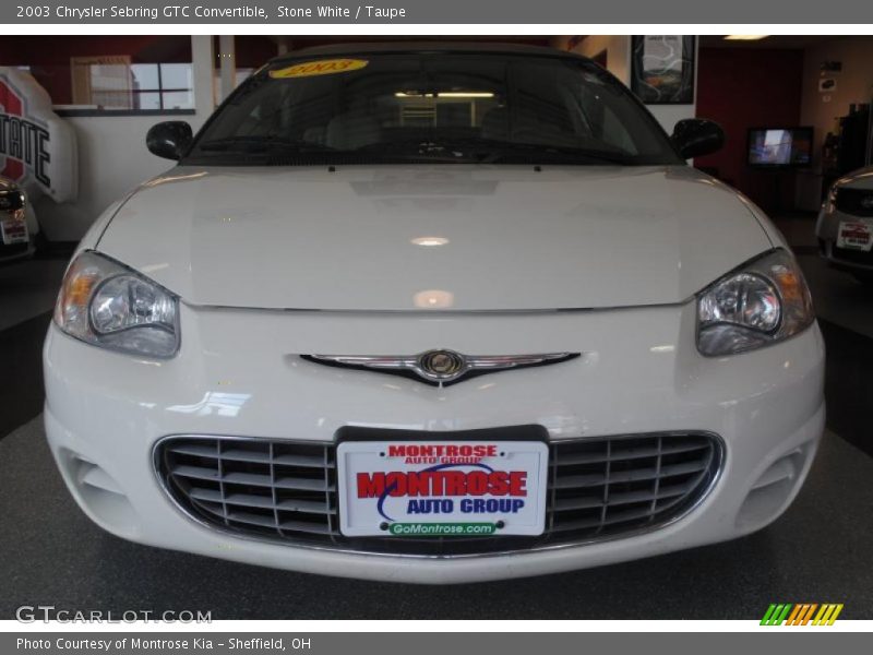 Stone White / Taupe 2003 Chrysler Sebring GTC Convertible