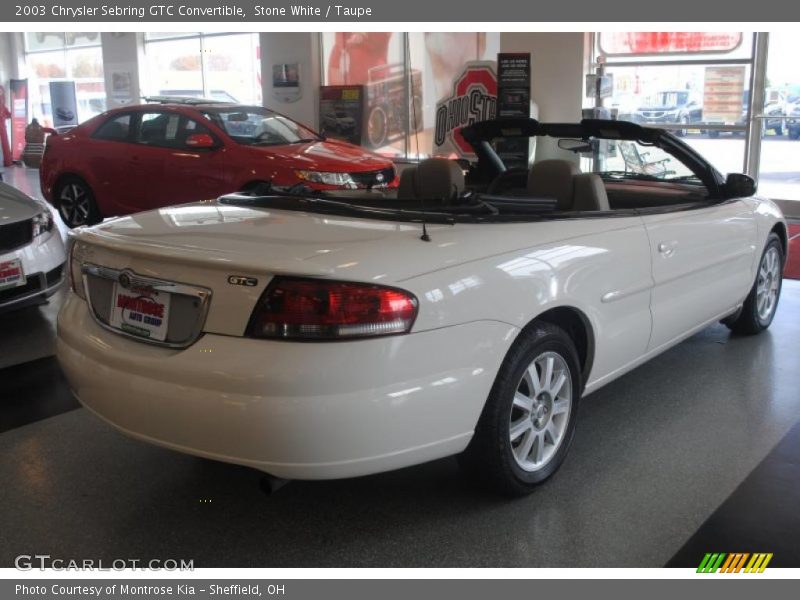 Stone White / Taupe 2003 Chrysler Sebring GTC Convertible
