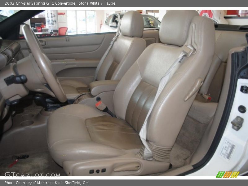  2003 Sebring GTC Convertible Taupe Interior