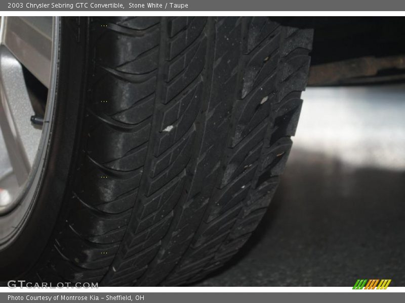 Stone White / Taupe 2003 Chrysler Sebring GTC Convertible