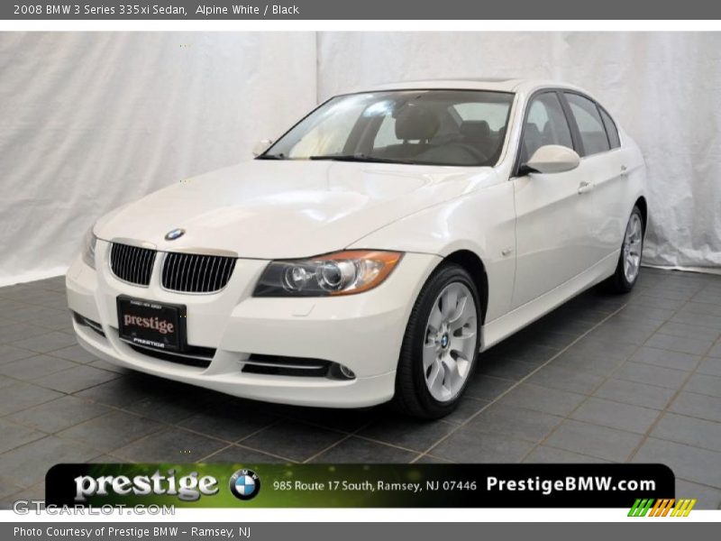Alpine White / Black 2008 BMW 3 Series 335xi Sedan