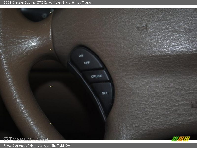 Stone White / Taupe 2003 Chrysler Sebring GTC Convertible