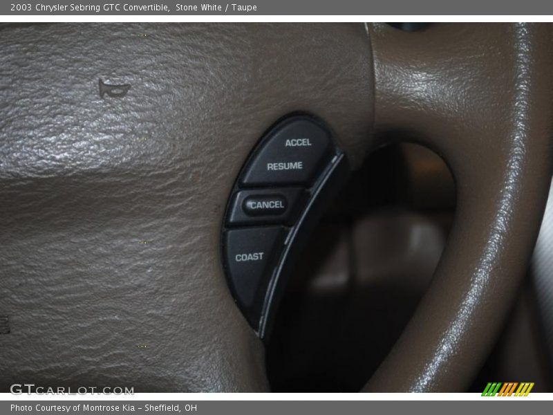 Stone White / Taupe 2003 Chrysler Sebring GTC Convertible