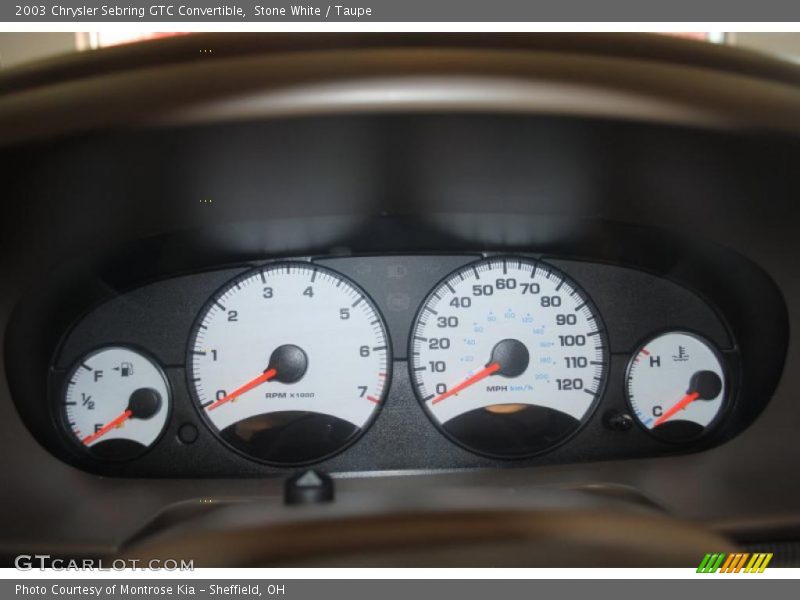 2003 Sebring GTC Convertible GTC Convertible Gauges